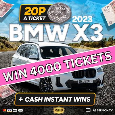 4000 TICKETS INTO THE BMW X3 COMP 29/6/25