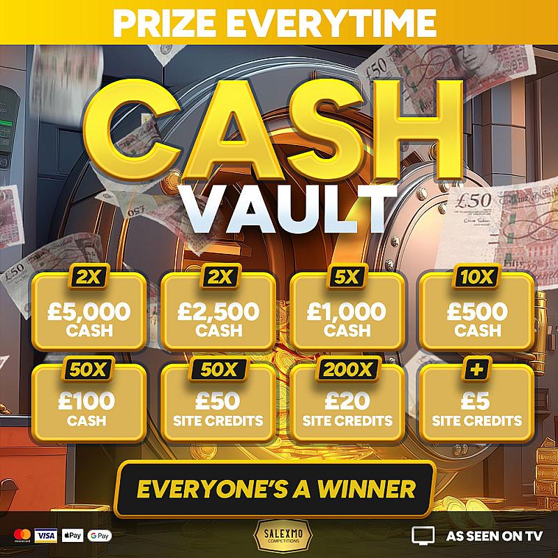 EVERYONES A WINNER WITH SALEXMO'S PRIZE EVERYTIME, £5000 END PRIZE 18/8/25