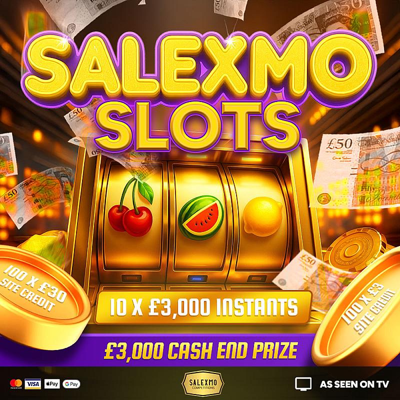 SALEXMO SLOTS £3000 END PRIZE, WIN UPTO £3000 INSTANTLY 