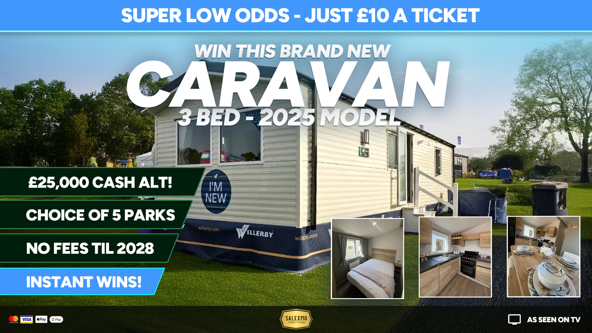 BRAND NEW 2025 HOLIDAY HOME OR £25,000 CASH ALT, (NO FEES UNTIL 2028) 6/11/25