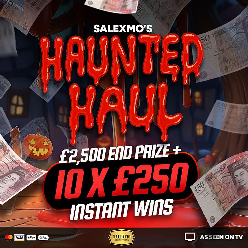 £2500 MAIN PRIZE WITH 10 X £250 CASH INSTANT WINS 27/10/25