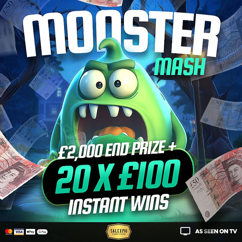 £2000 MAIN PRIZE PLUS 20 X £100 INSTANT WINS 30/10/25