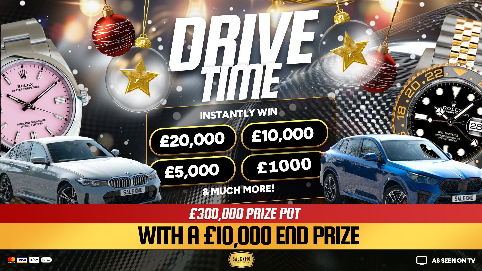 CARS, WATCHES AND LIFE CHANGING INSTANT CASH WINS 1/12/25