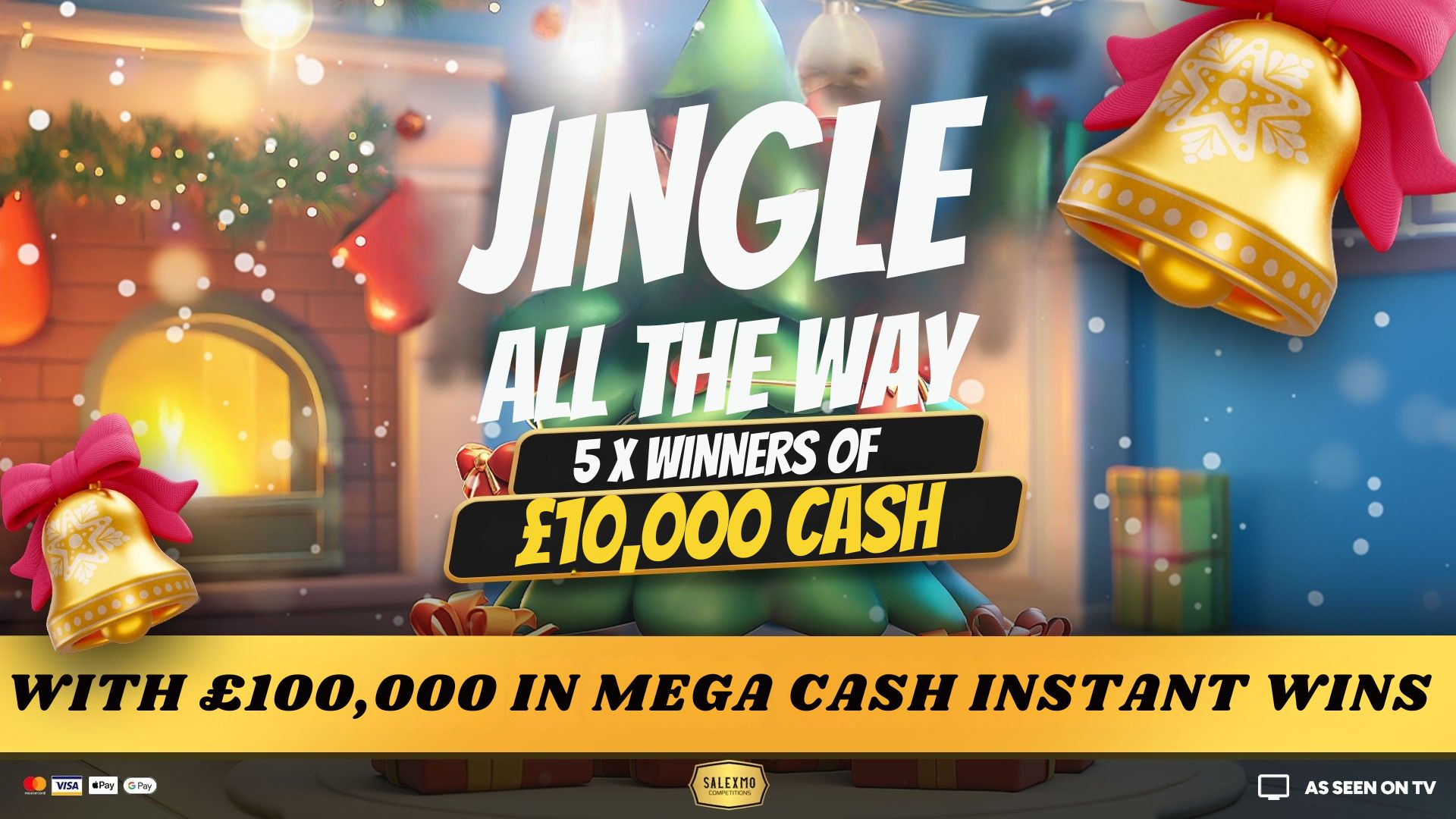 5 X WINNERS OF £10,000 EACH PLUS MEGA CASH INSTANT WINS 22/12/25