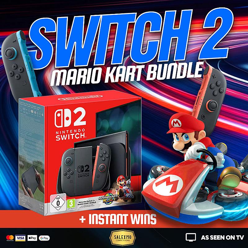 NINTENDO SWITCH 2 BUNDLE PLUS CASH INSTANT WINS 17/11/25