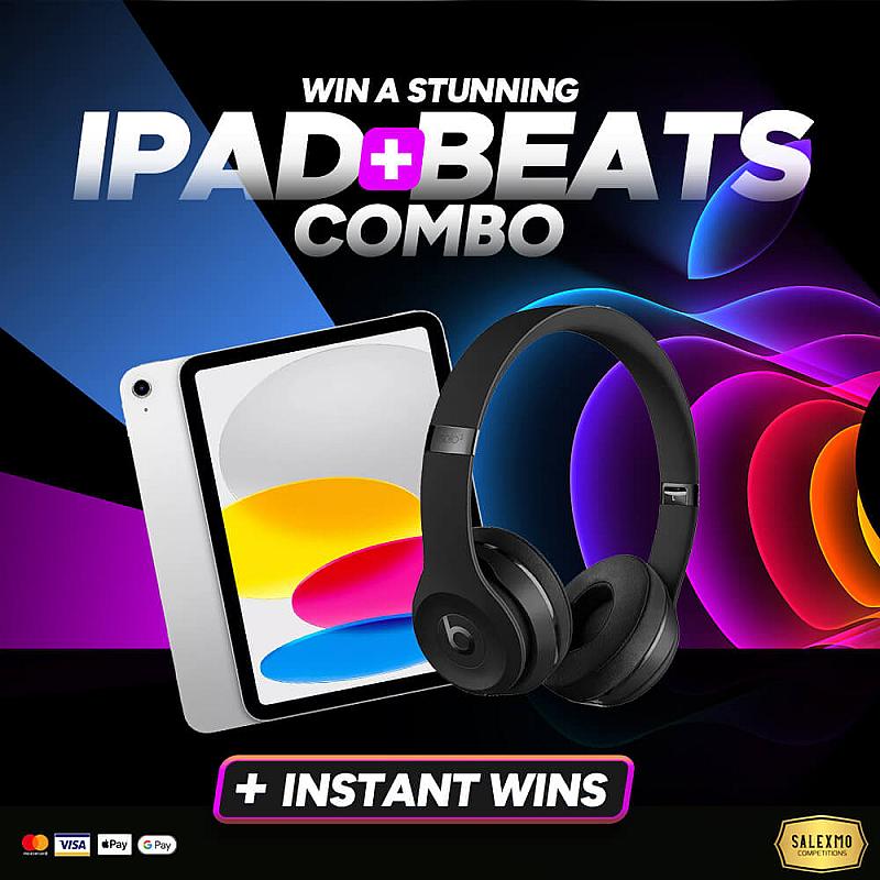 IPAD AND BEATS COMBO PLUS £75 CASH INSTANT WINS