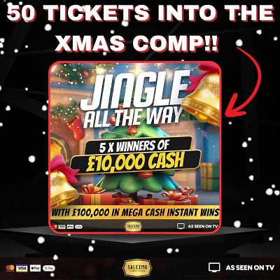 50 TICKETS INTO THE XMAS 'JINGLE ALL THE WAY' COMP