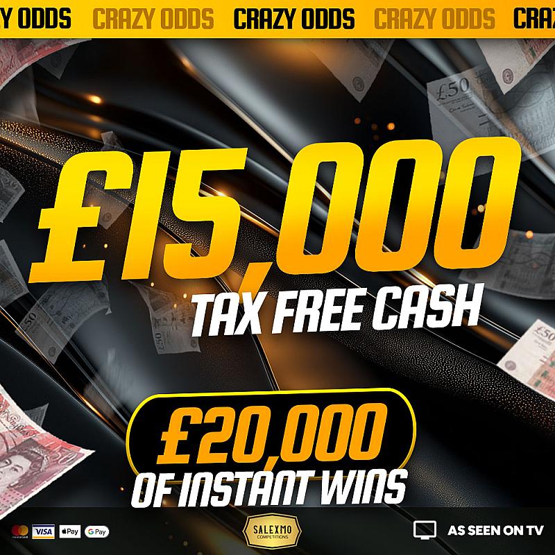 £15,000 MAIN PRIZE PLUS £20,000 OF BONUS INSTANT WINS 30/10/25