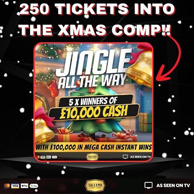 250 TICKETS INTO JINGLE ALL THE WAY