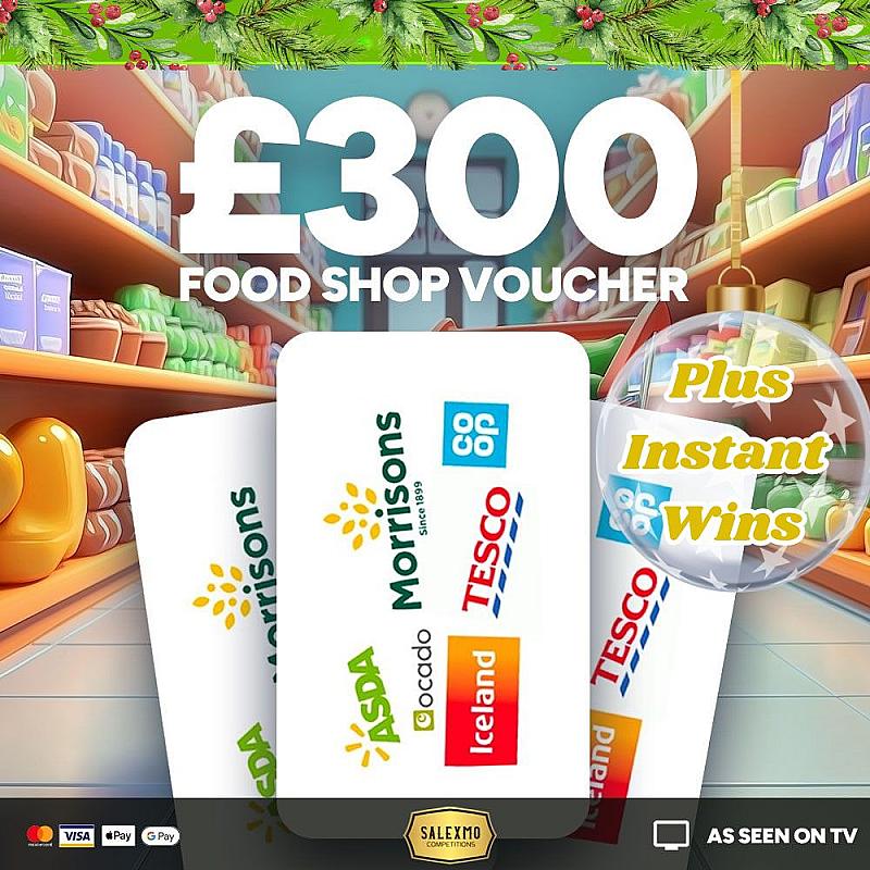 £300 CASH PLUS INSTANT WINS 8/12/25