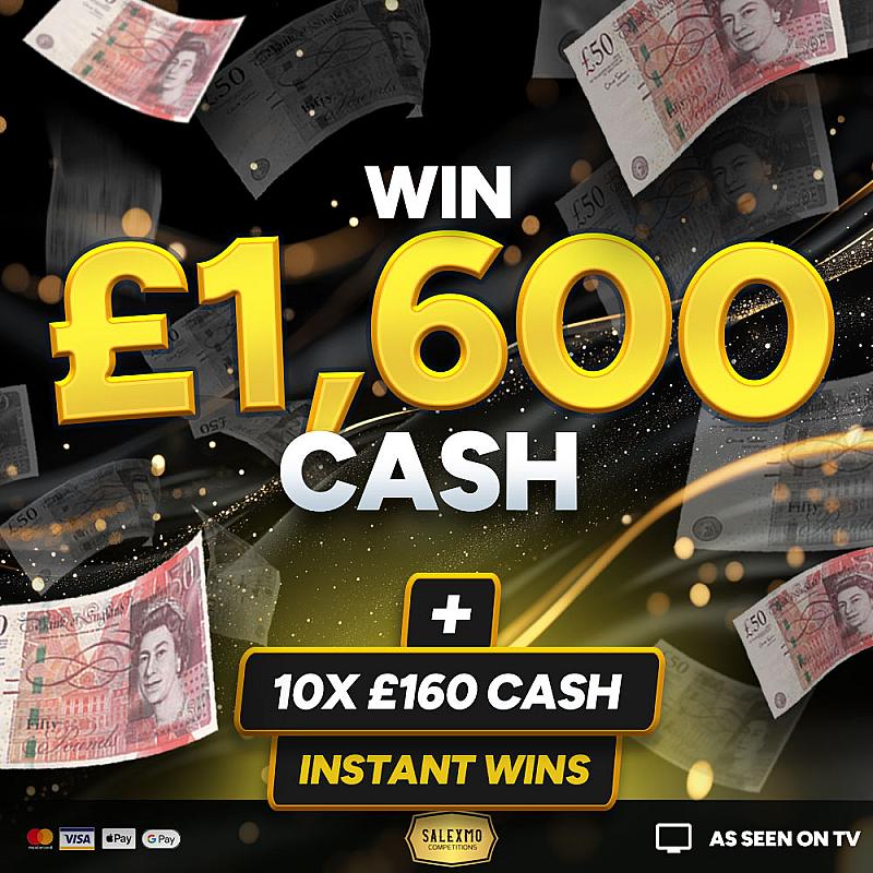 £1600 CASH WITH 10 X £160 INSTANT WINS 5/1/26