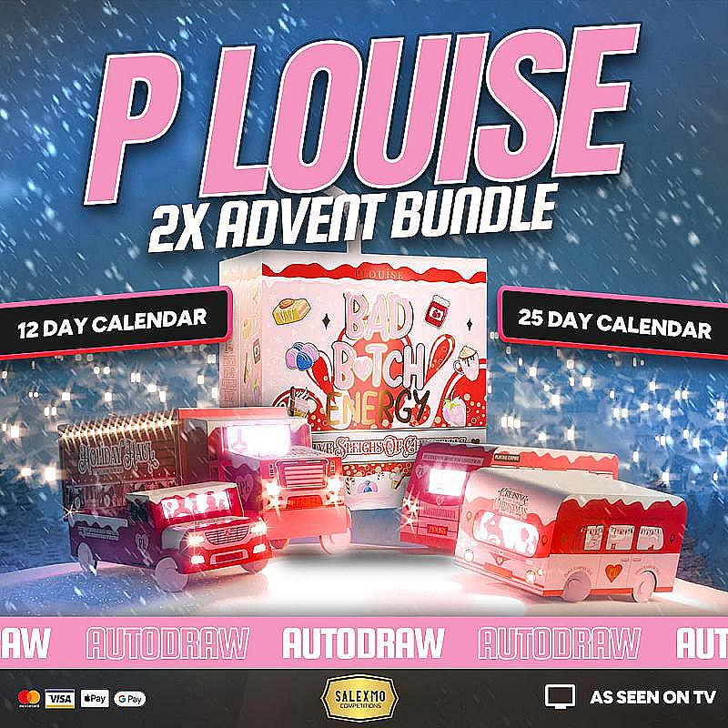 P LOUISE ADVENT CALENDARS X2, AUTO DRAW 15/11/25