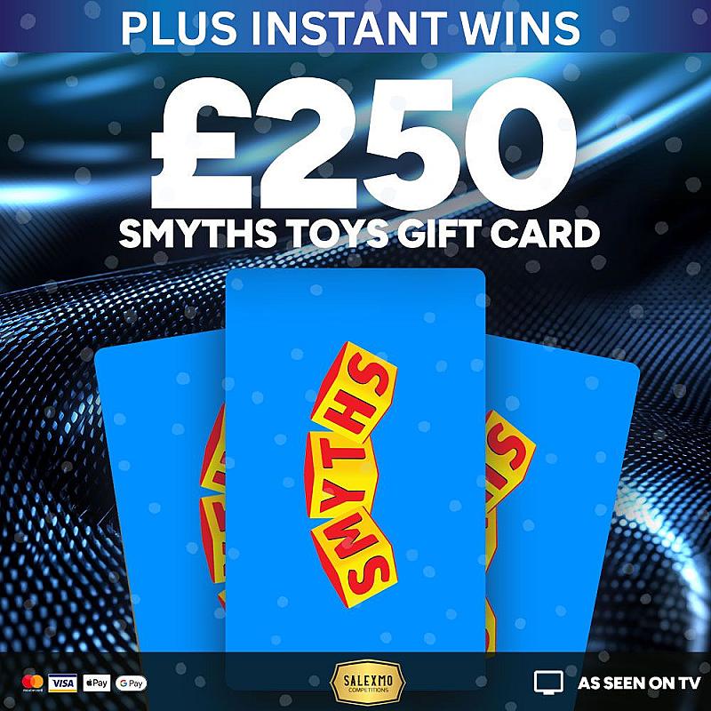 £250 SMITHS VOUCHER PLUS CASH INSTANT WINS 2/12/25