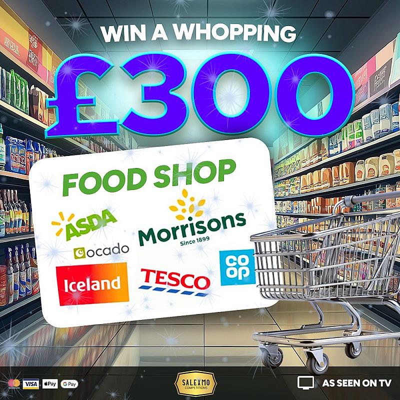 £300 FOOD SHOPING VOUCHER OF CHOICE 10/12/25
