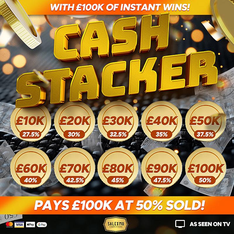 SALEXMO CASH STACKER, WIN UPTO £100,000 CASH PLUS £100K IN INSTANT WINS 5/3/26