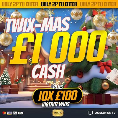 £1000 CASH FOR TWIX-MAS AUTO DRAW 30/12/25