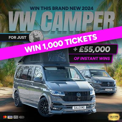 1000 TICKETS INTO THE 2024 VW CAMPER VAN #NO10 21/5/25