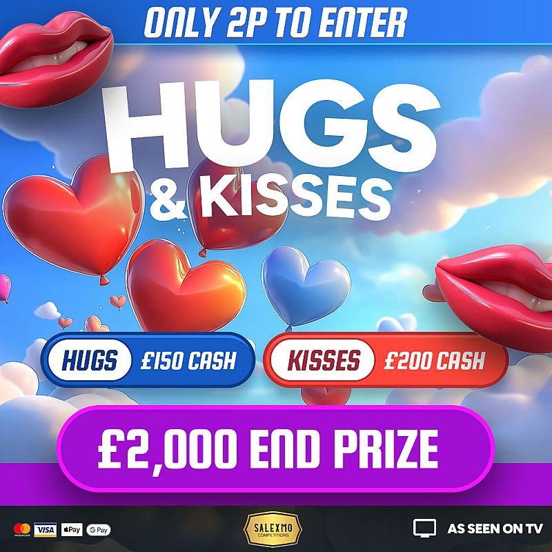 VALENTINES SPECIAL £2000 CASH END PRIZE, PLUS CASH INSTANT WINS 14/2/26