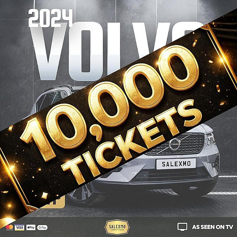10,000 TICKETS INTO THE VOLVO XC40 COMP 28/1/26