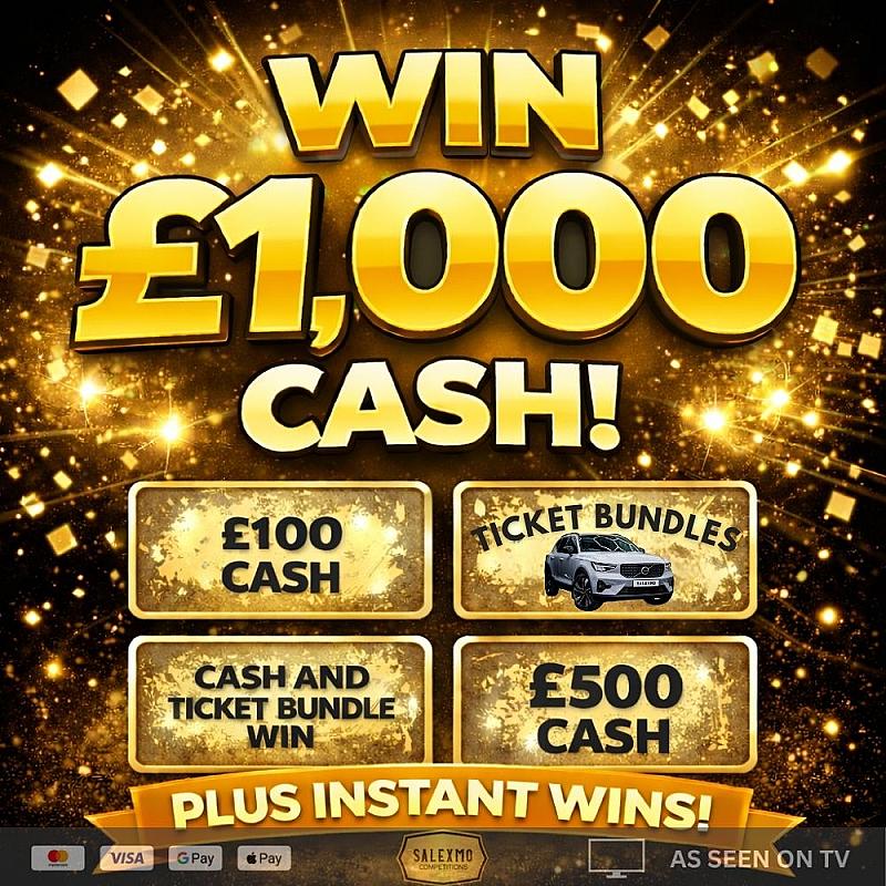 SCRATCH TO WIN £10,000 INSTANT WIN COMP WITH £1000 END PRIZE 25/2/26