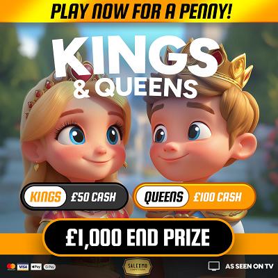 £1000 CASH PLUS 20 X £100 AND 20 X £50 CASH INSTANT WINS 
