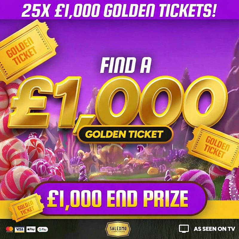 GOLDEN TICKET GRAND CHASER £1000 CASH END PRIZE 2/4/26