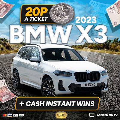 2023 BMW X3 PLUS INSTANT WINS FOR JUST 20P!