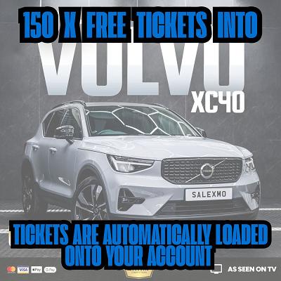 150 TICKETS INTO THE VOLVO XC40