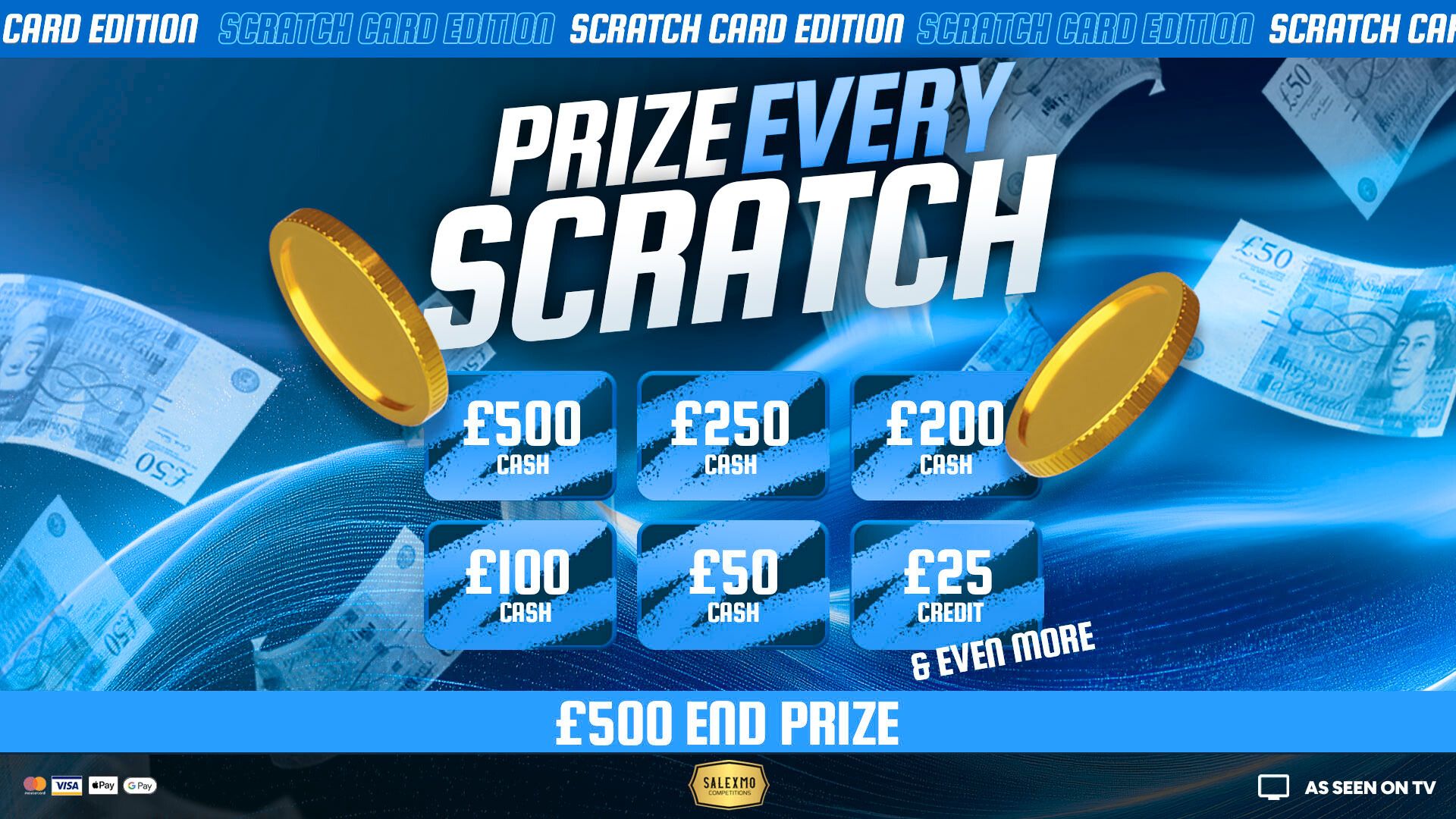 £1 PRIZE EVERY TIME SCRATCH CARD EDITION 20/3/26