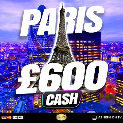 YOU FOUND PARIS £600 CASH WIN 