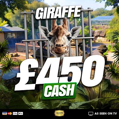 GIRAFFE £450 CASH WIN 