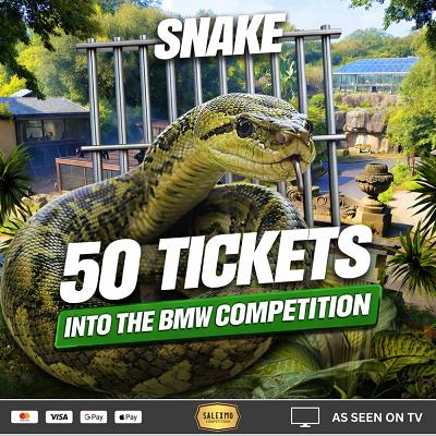 YOU WIN 50 TICKETS INTO THE BMW CAR COMP 