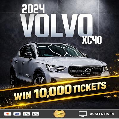 10,000 TICKETS INTO THE VOLVO XC40 8/3/26 #NO2