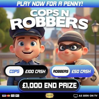 £1000 CASH END PRIZE WITH CASH INSTANT WINS 15/4/26