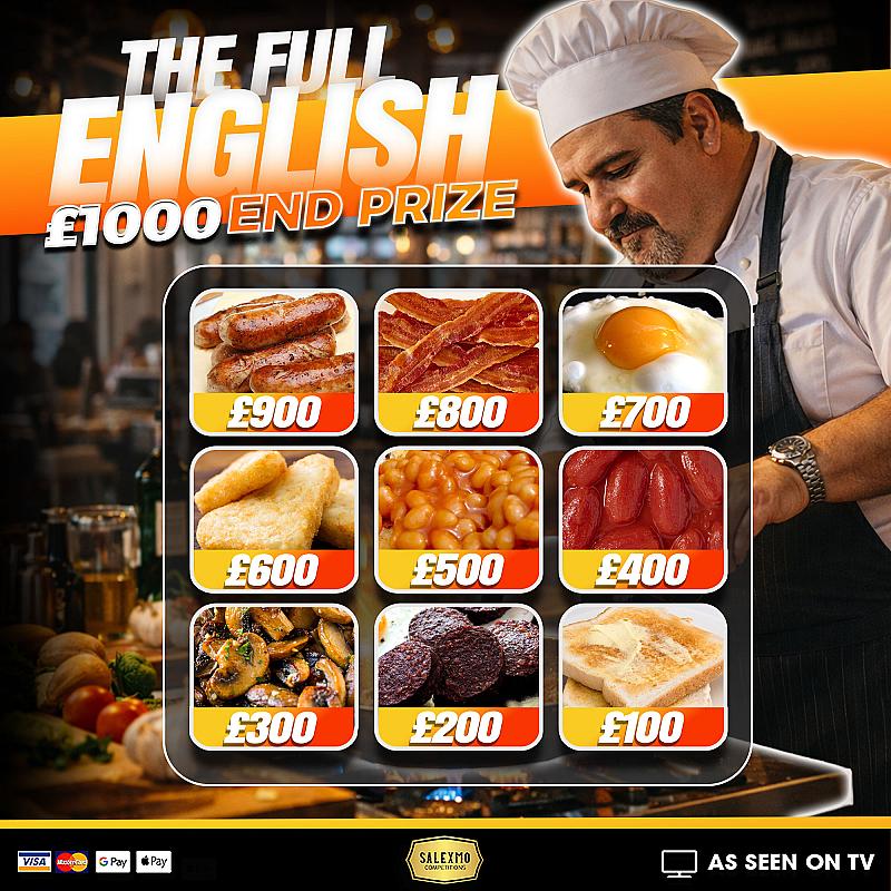 SALEXMO'S BIG BREAKFAST £1000 END PRIZE 21/4/26