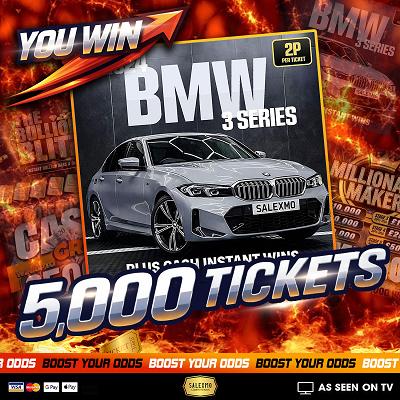 5,000 TICKETS INTO THE BMW CAR COMP 