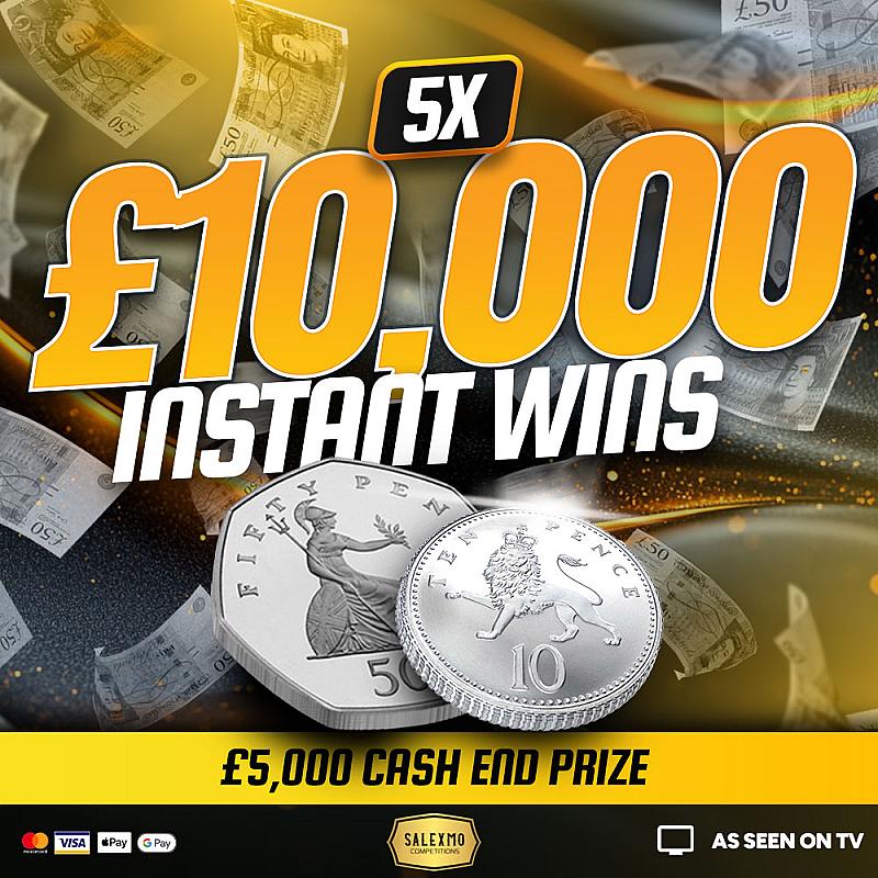 THE BIG ONE, WIN £10,000 INSTANTLY WITH A £5000 END PRIZE 21/7/25