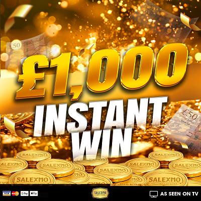 YOU WIN £1000 CASH 