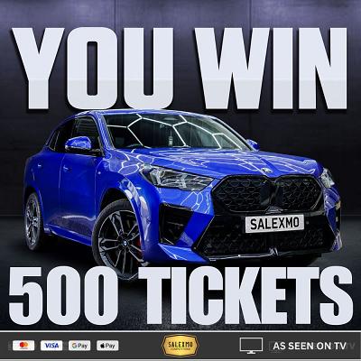 500 TICKETS INTO THE BMW X2 