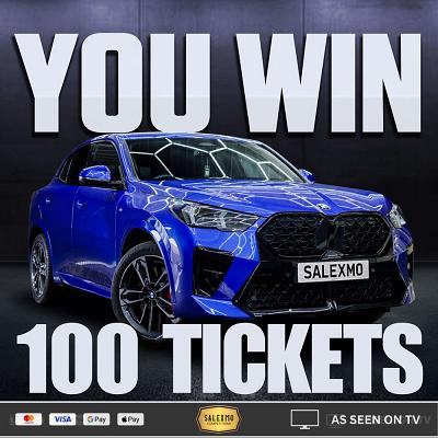 100 TICKETS INTO THE BMW X2 