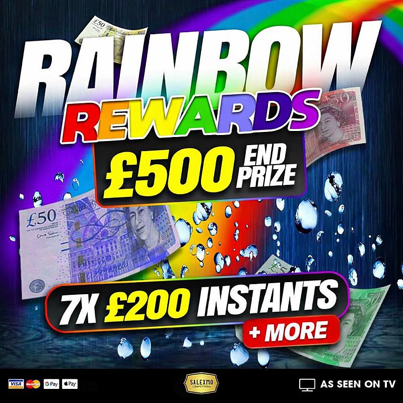 £500 CASH END PRIZE PLUS INSTANT WINS 3/6/26 