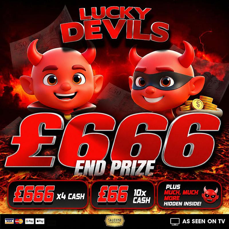 LUCKY DEVILS £666 END PRIZE FOR 6P 5/6/26