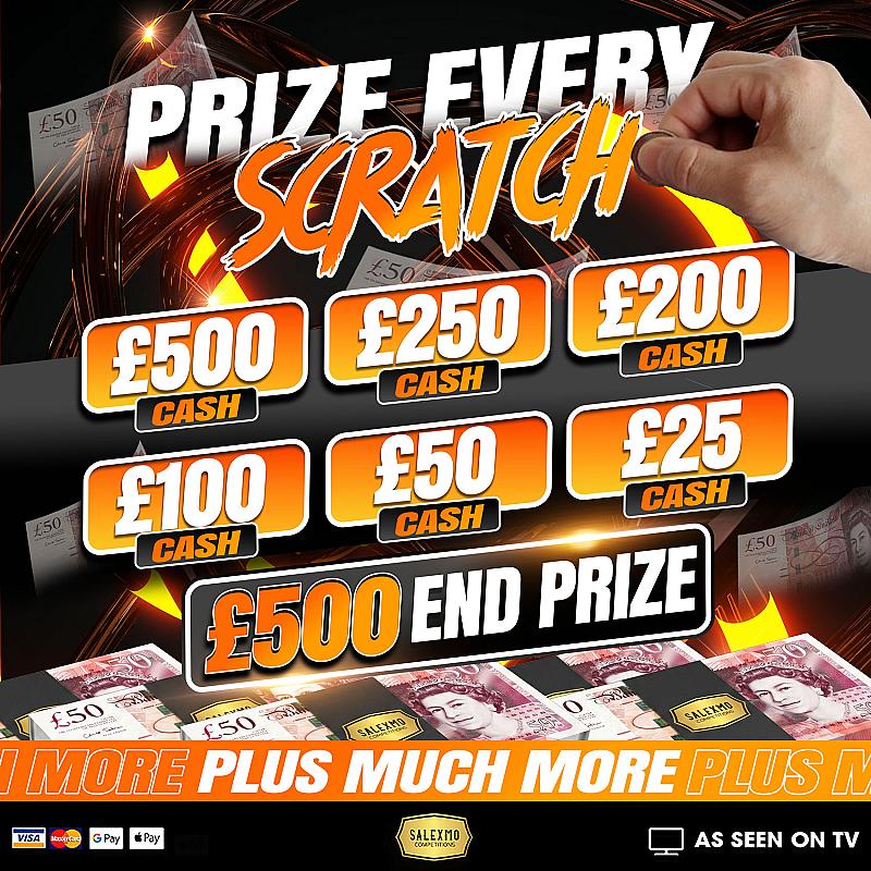 £1 PRIZE EVERY TIME £500 END PRIZE 27/5/26