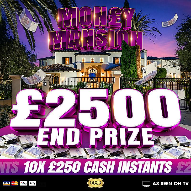 £2500 CASH PRIZE PLUS INSTANT CASH WINS 11/6/26