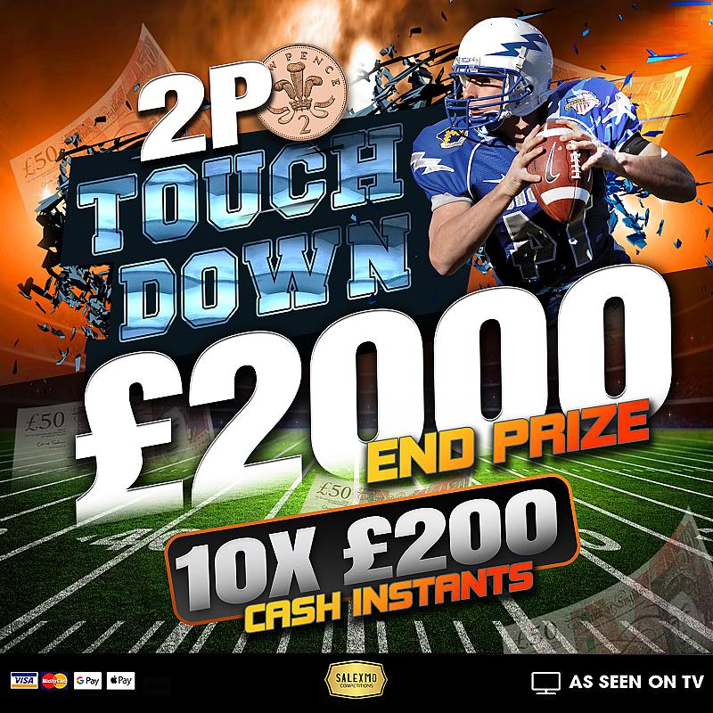 £2000 CASH PLUS CASH INSTANT WINS 15/6/26
