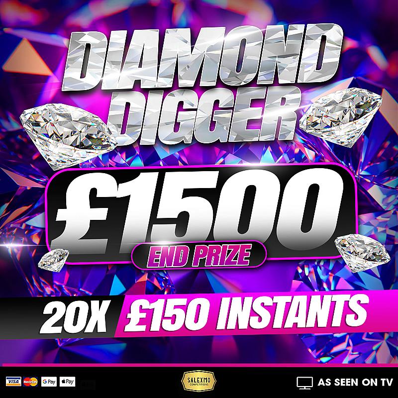 £1500 CASH PRIZE PLUS INSTANT WINS 18/6/26