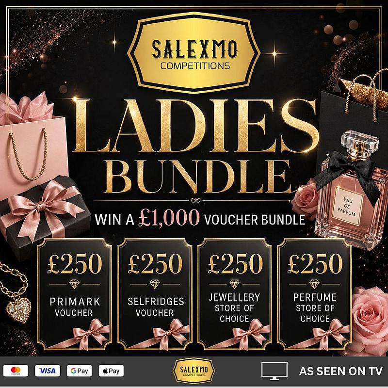 £1000 LADIES BUNDLE PLUS CASH INSTANT WINS 6/7/26