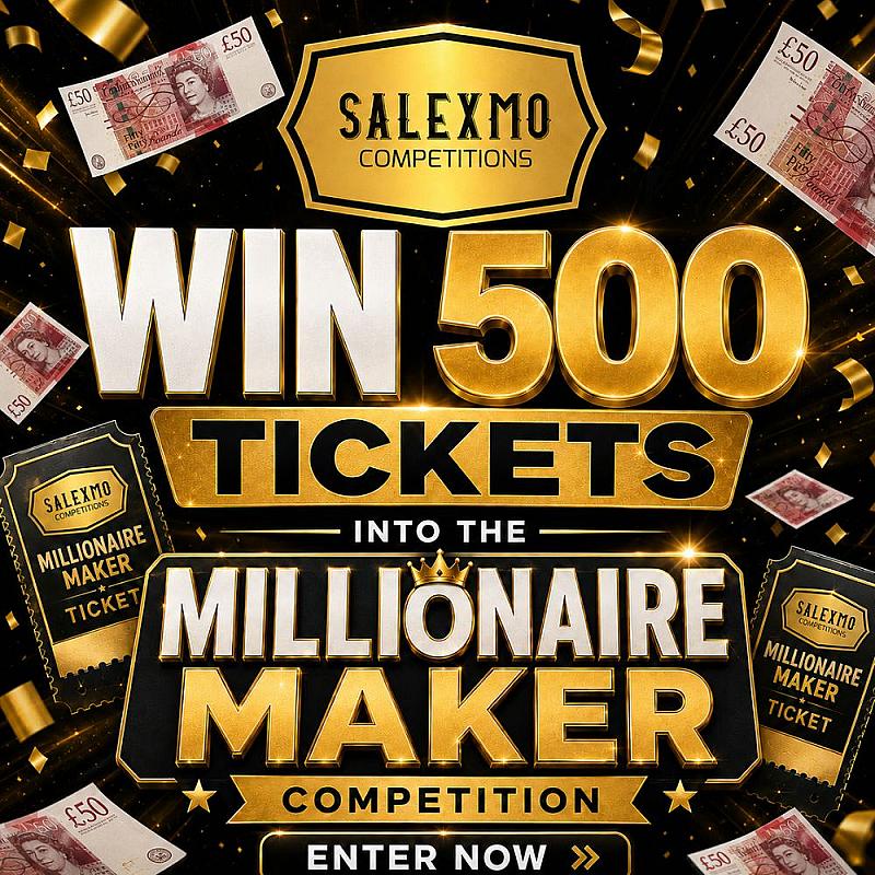 WIN 500 TICKETS INTO THE MILLIONAIRE MAKER 13/6/26