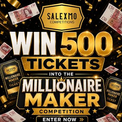 WIN 500 TICKETS INTO THE MILLIONAIRE MAKER 13/6/26