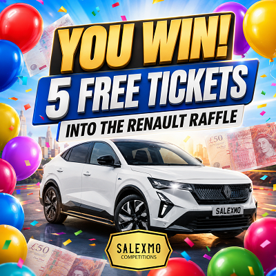 5 FREE TICKETS INTO THE RENAULT CAR COMP 
